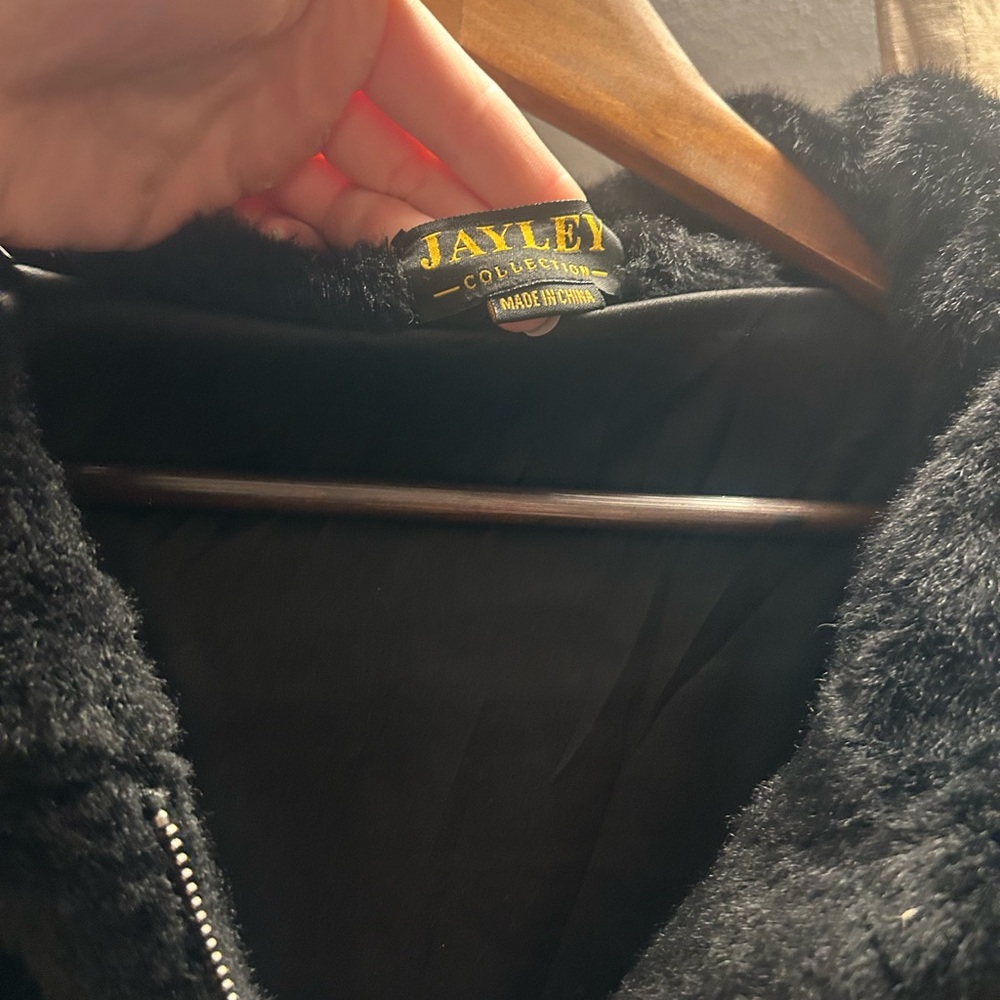 Black Faux Fur Coat - Picture 9 of 9